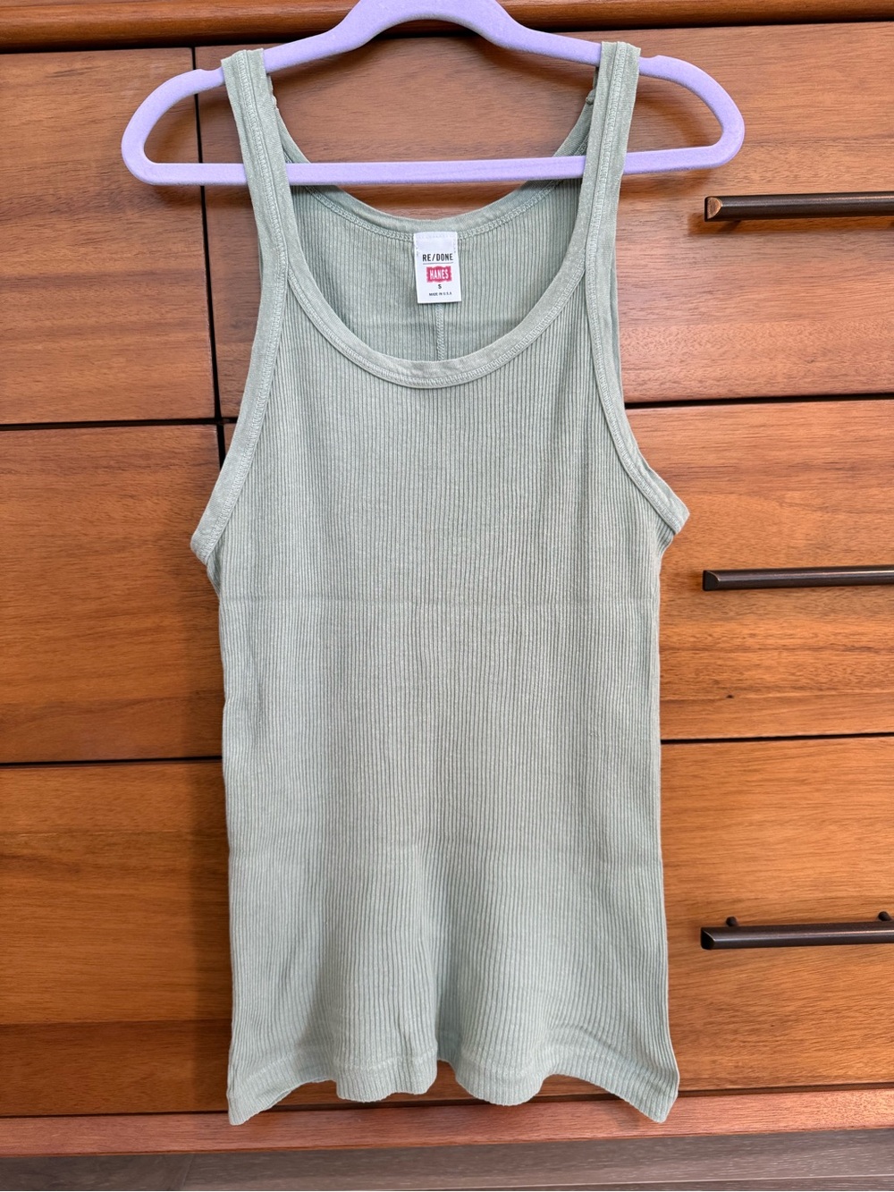 Re/Done Hannes Ribbed Tank
